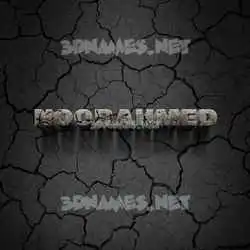 noorahmed in Cracked Stone style - 3D name wallpaper