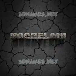 noorelahi in Cracked Stone style - 3D name wallpaper