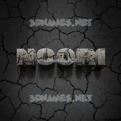 noori in Cracked Stone style - 3D name wallpaper