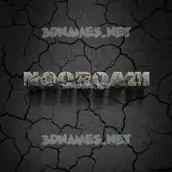 noorqazi in Cracked Stone style - 3D name wallpaper
