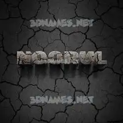 noorul in Cracked Stone style - 3D name wallpaper