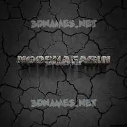 nooshafarin in Cracked Stone style - 3D name wallpaper
