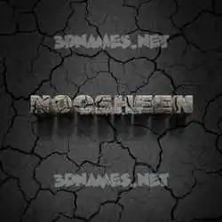 noosheen in Cracked Stone style - 3D name wallpaper