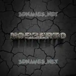 norberto in Cracked Stone style - 3D name wallpaper