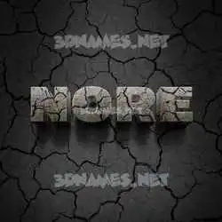 nore in Cracked Stone style - 3D name wallpaper