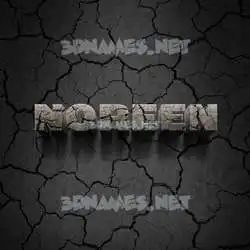 noreen in Cracked Stone style - 3D name wallpaper