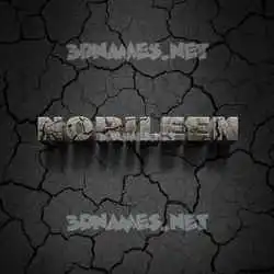 norileen in Cracked Stone style - 3D name wallpaper