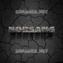 norsang in Cracked Stone style - 3D name wallpaper