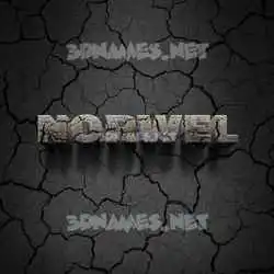 norwel in Cracked Stone style - 3D name wallpaper