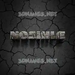 nosihle in Cracked Stone style - 3D name wallpaper
