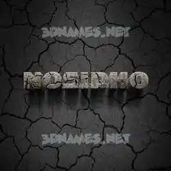 nosipho in Cracked Stone style - 3D name wallpaper