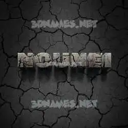 nounei in Cracked Stone style - 3D name wallpaper