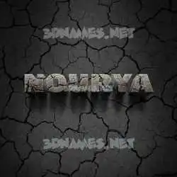 nourya in Cracked Stone style - 3D name wallpaper