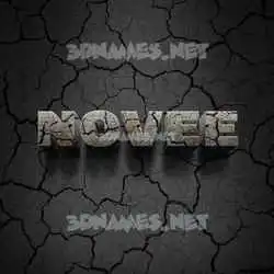 novee in Cracked Stone style - 3D name wallpaper