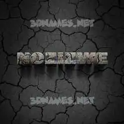 nozizwe in Cracked Stone style - 3D name wallpaper