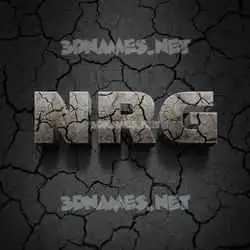 nrg in Cracked Stone style - 3D name wallpaper