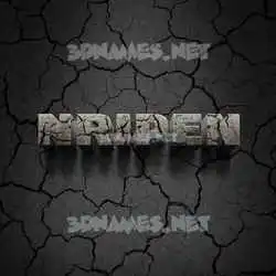 nripen in Cracked Stone style - 3D name wallpaper