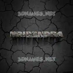 nripendra in Cracked Stone style - 3D name wallpaper