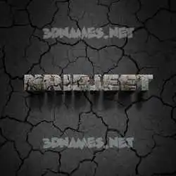 nripjeet in Cracked Stone style - 3D name wallpaper