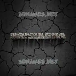 nrisingha in Cracked Stone style - 3D name wallpaper