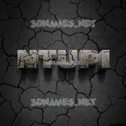 ntupi in Cracked Stone style - 3D name wallpaper