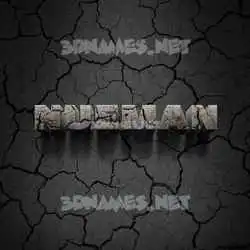 nueman in Cracked Stone style - 3D name wallpaper