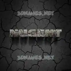 nugent in Cracked Stone style - 3D name wallpaper