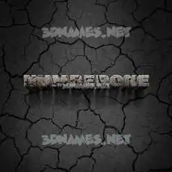 numberone in Cracked Stone style - 3D name wallpaper