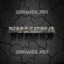 numena in Cracked Stone style - 3D name wallpaper