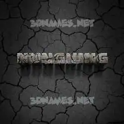 nungning in Cracked Stone style - 3D name wallpaper