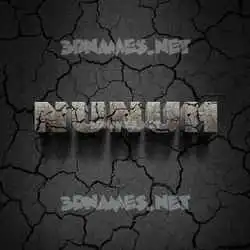 nunuh in Cracked Stone style - 3D name wallpaper