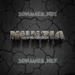 nunzia in Cracked Stone style - 3D name wallpaper