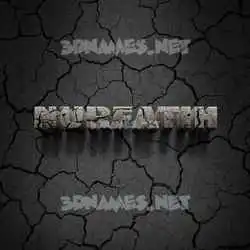 nurfatih in Cracked Stone style - 3D name wallpaper