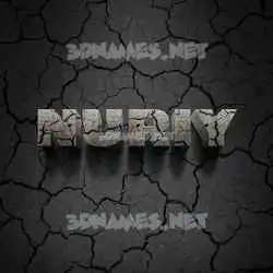 nuriy in Cracked Stone style - 3D name wallpaper