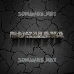 nurmaya in Cracked Stone style - 3D name wallpaper