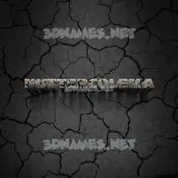 nuttercolema in Cracked Stone style - 3D name wallpaper