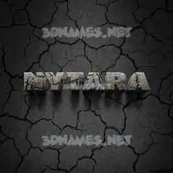 nytara in Cracked Stone style - 3D name wallpaper
