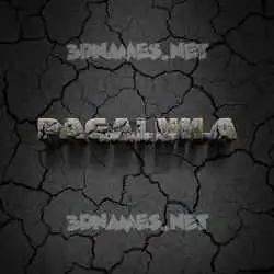 pagalnila in Cracked Stone style - 3D name wallpaper