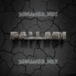 pallabi in Cracked Stone style - 3D name wallpaper