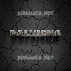 palvisha in Cracked Stone style - 3D name wallpaper