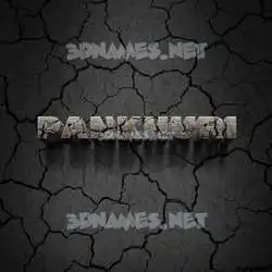 pankhuri in Cracked Stone style - 3D name wallpaper