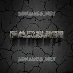 parbati in Cracked Stone style - 3D name wallpaper