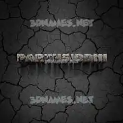parthsiddhi in Cracked Stone style - 3D name wallpaper