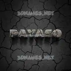 payaso in Cracked Stone style - 3D name wallpaper