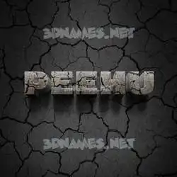peehu in Cracked Stone style - 3D name wallpaper