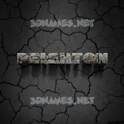 peighton in Cracked Stone style - 3D name wallpaper