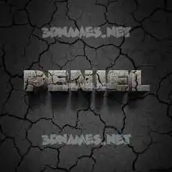 peniel in Cracked Stone style - 3D name wallpaper