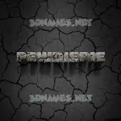 pewdiepie in Cracked Stone style - 3D name wallpaper