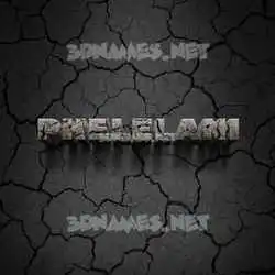 phelelani in Cracked Stone style - 3D name wallpaper