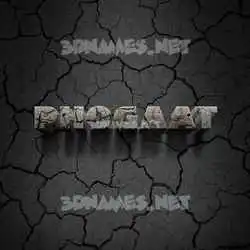 phogaat in Cracked Stone style - 3D name wallpaper